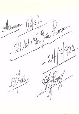 Descrição e assinatura