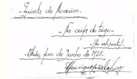 Descrição e assinatura