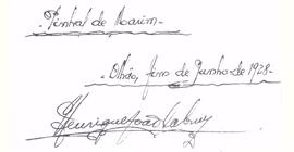 Descrição e assinatura