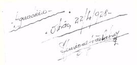 Descrição e assinatura