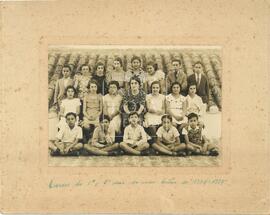 Cursos do 1º ano, do ano letivo de 1934-1935.