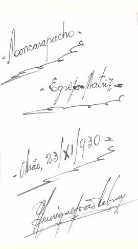 Descrição e assinatura