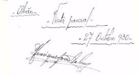 Descrição e assinatura