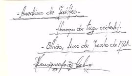 Descrição e assinatura