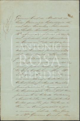 Correspondência recebida e expedida pela Paróquia de Olhão, 1872-1873
