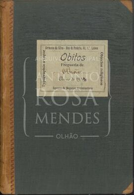 Registo de óbitos da freguesia de Olhão de 1912