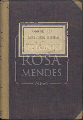 Registo de óbitos da freguesia de Olhão de 1921